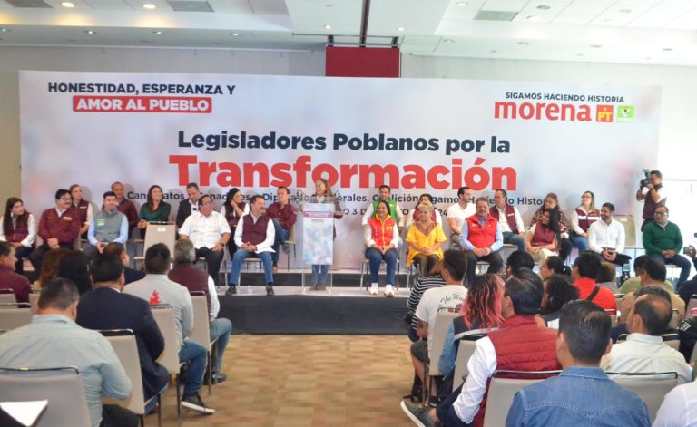 “Sigamos haciendo Historia” en Puebla presenta candidatos a la Cámara de Diputados y al Senado