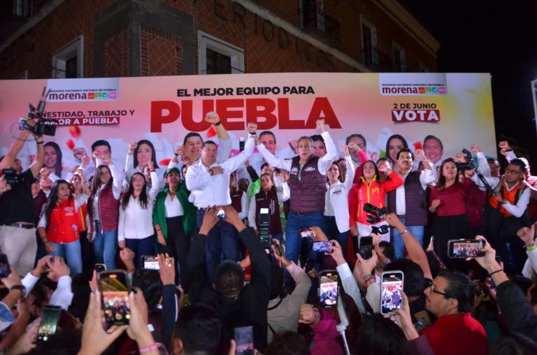 Armenta y Chedraui inician campaña en Puebla en busca del “segundo piso de la 4T”