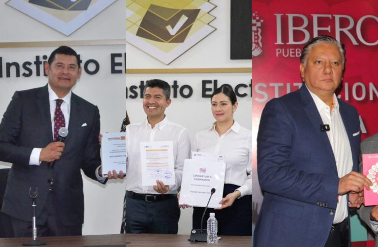 Completos registros de candidatos al gobierno de Puebla ante el IEE