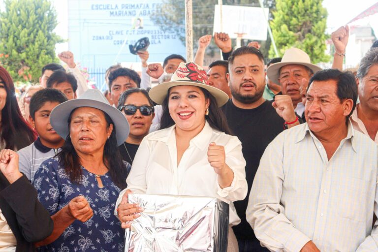 Continúa Tonantzin Fernández con programa “El Pueblo Manda” por San Pedro Cholula