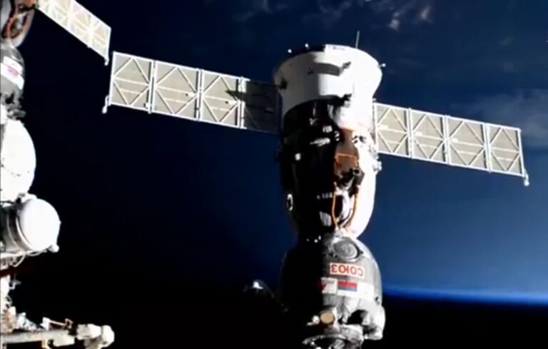 Nave Soyuz MS-26 regresa a la Tierra desde la Estación Espacial Internacional
