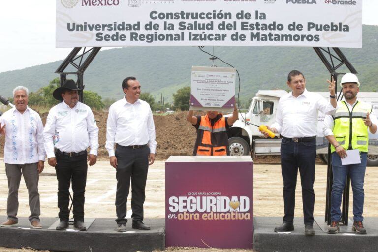 Con inversión de más 48 mdp, Armenta coloca primera piedra de USEP Izúcar de Matamoros