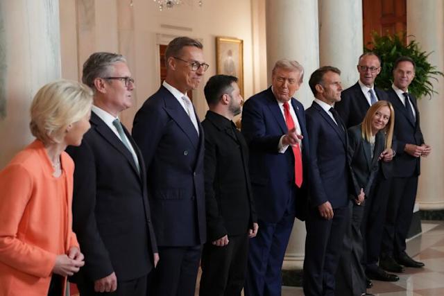  Trump, Zelensky y líderes europeos sostienen conversaciones en Casa Blanca
