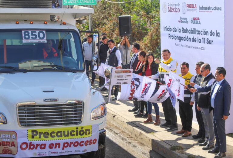 Inicia Armenta rehabilitación de Prolongación de la 11 Sur; suman 33 vialidades pavimentadas