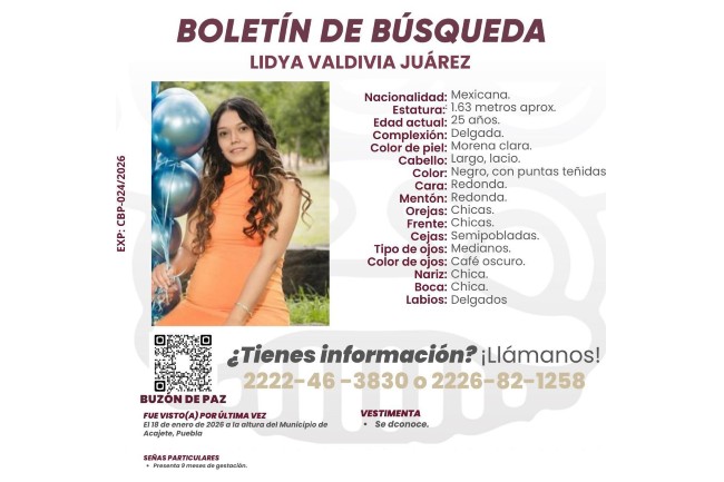 Localizan a Lidya Valdivia; descartan que estuviera embarazada