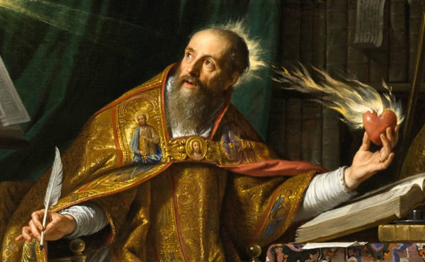 San Agustín de Hipona: entre libros, pinturas y nogada